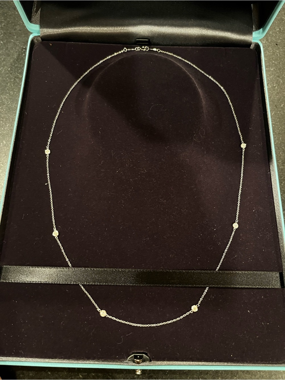 Tiffany & Co. Platinum “Diamonds by The Yard” Necklace - Picture 3 of 12